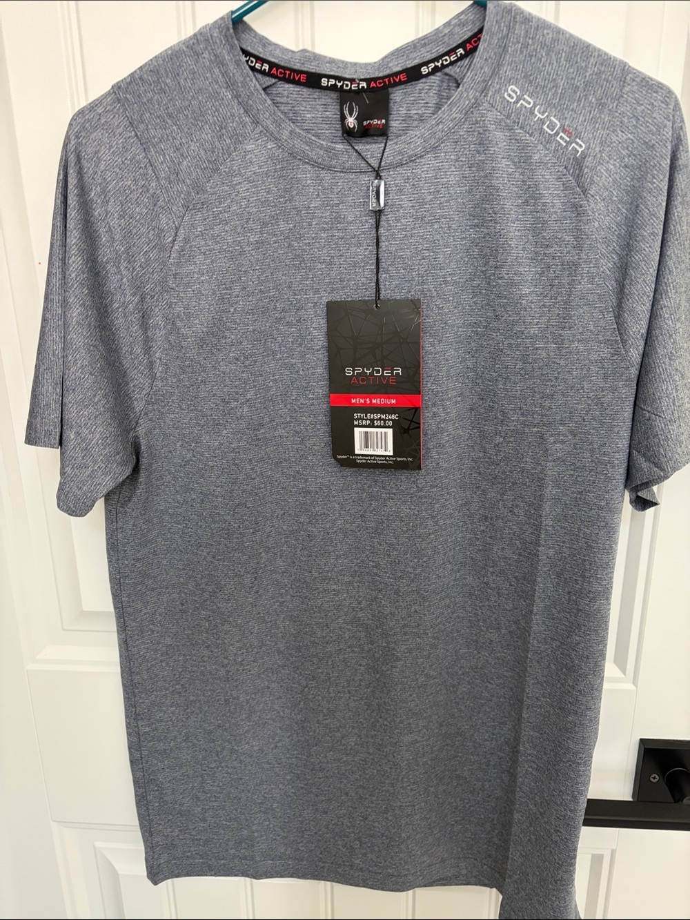 Spyder Active Men’s Heather Blue Performance Polo